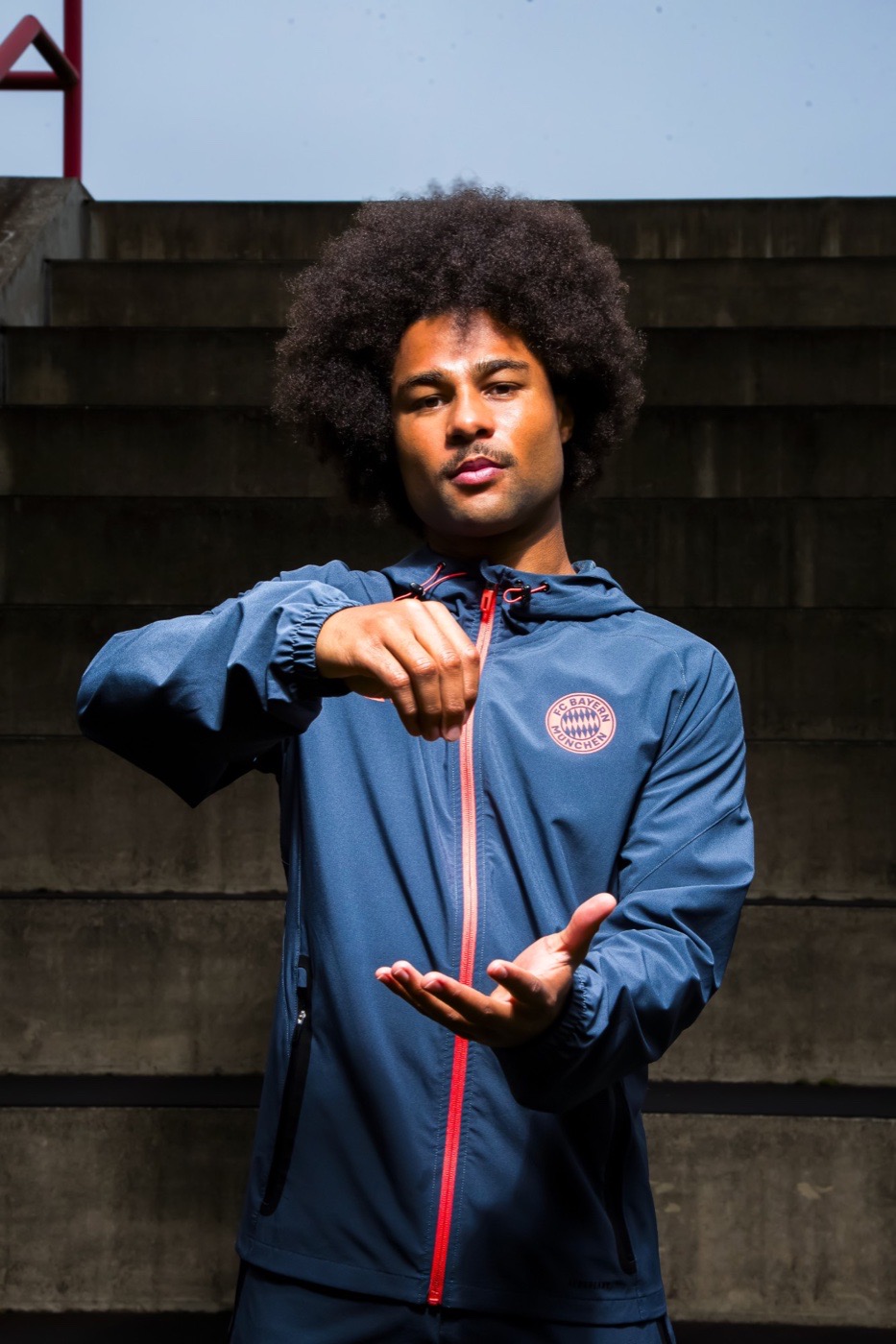 Serge Gnabry for adidas × FC Bayern, photographed by Nineevision